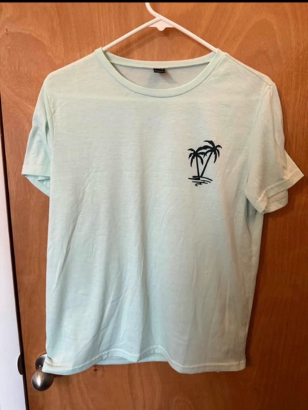 Women’s Light Mint Palm Tree Graphic Tee